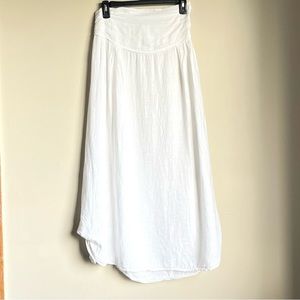 White Linen Skirt